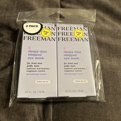 (2 pack)  Freeman Sleepy Time Whipped Eye Mask 0.5oz each For Tired & Puffy Eyes