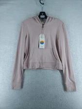Vuori HALO Mini FZ Hoodie - Vintage Rose Heather Nwt Size Large 
