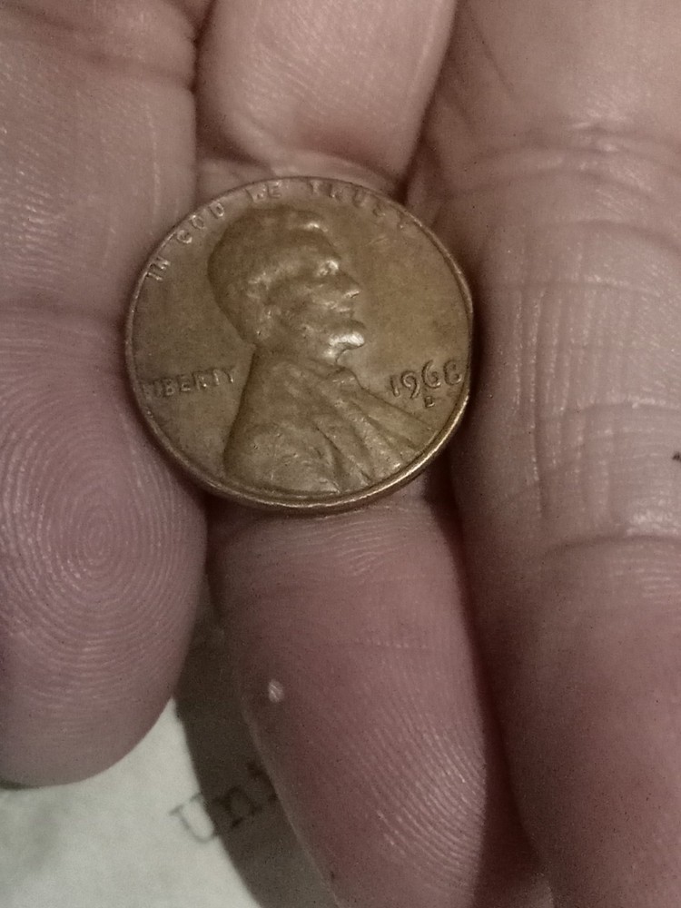 Super rare 1968 D error double rim , rim error , L error penny collectors item