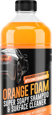 Orange Foam Car Wash Soap   pH Balanced Super Soapy Shampoo & Surface Cleaner  