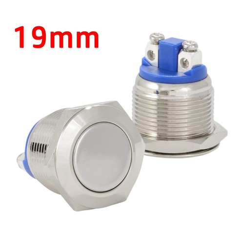 Interruptor de botón pulsador de piezas nuevas IP67 metal SPST impermeable bocina/arrancador de barco - Imagen 6 de 7