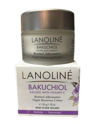 Lanoline Bakuchiol Retinol Alternative Night Recovery Cream 1.76 oz New In Box