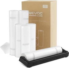 Rolls with Dispenser - 6 Pack 3 11"x20' 6 Rolls+Dispenser, transparent 