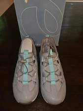 Easy Spirit Womens Size 8 W Forest 3 Medium Grey Sandals Shoes