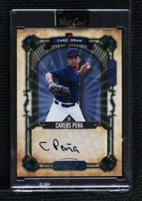 2023 Wild 5 Card Draw Contemporary Green Foil Blue 2/2 Carlos Pena Auto v9t