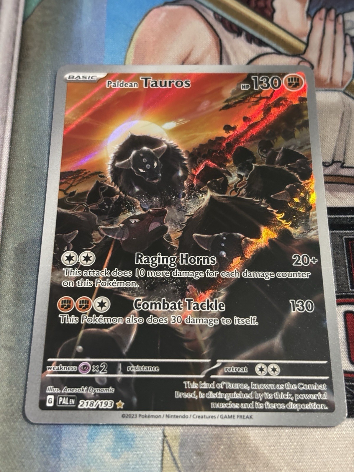 Paldean Tauros 218/193 Sv02: Paldea Evolved Holo