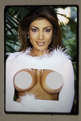 35mm Color Slide - Busty Jasmin St Clair Original Pinup Adult Star Model