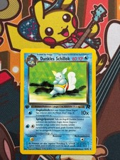 Dunkles Schillok 1. Edition 46/82 Team Rocket deutsch Pokemon Karten EX-GD