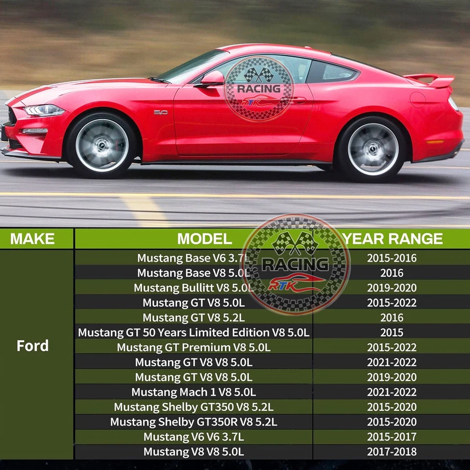 3 Rows Aluminum Radiator For 2015-2020 Ford Mustang GT Bullitt Base Shelby V6 V8 Foto 4 de 4