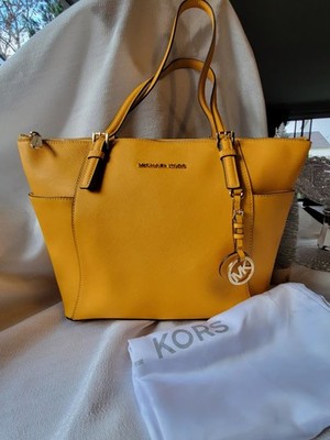 Michael Kors Charlotte Top Zip Tote in Goldenrod with Dust Bag