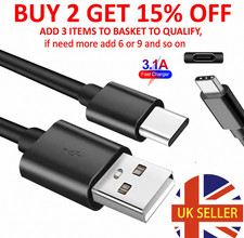 HeavyDuty USB to Type C Charging Cable Fast Phone Charger Long 25cm 1m 2m 3m UK