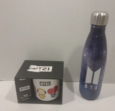 BT21 Mug  BTS Water Bottle Bundle