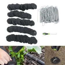 Landscape Staples With Gasket Washer Caps 6 Inch Vapor Barrier Stakes 401 Pack