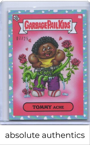 2025 Garbage Pail Kids Valentine's Day GPK Tommy Ache /25 Blue Foil - Picture 1 of 2