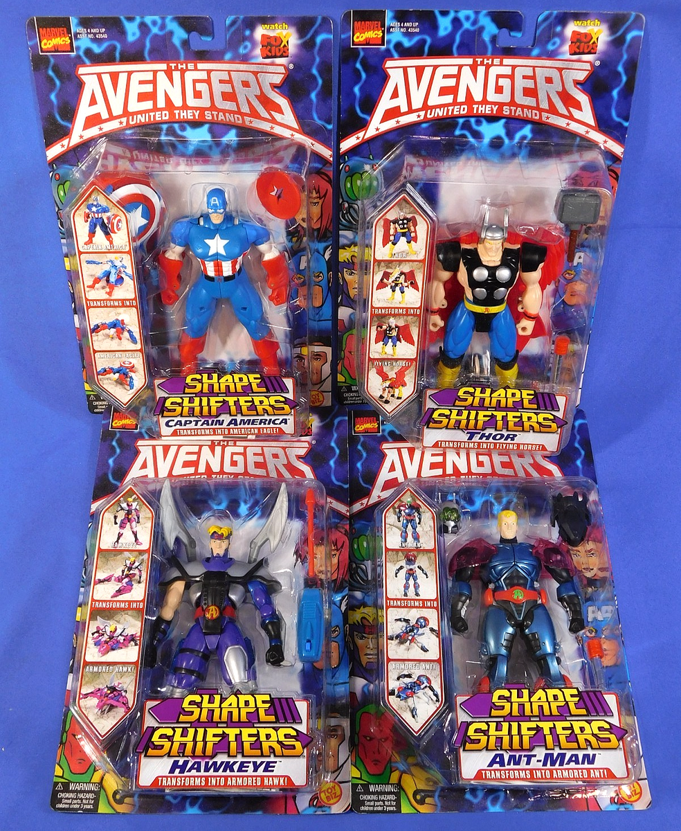 AVENGERS UNITED THEY STAND SHAPE SHIFTERS SET OF 4 ANT-MAN, THOR