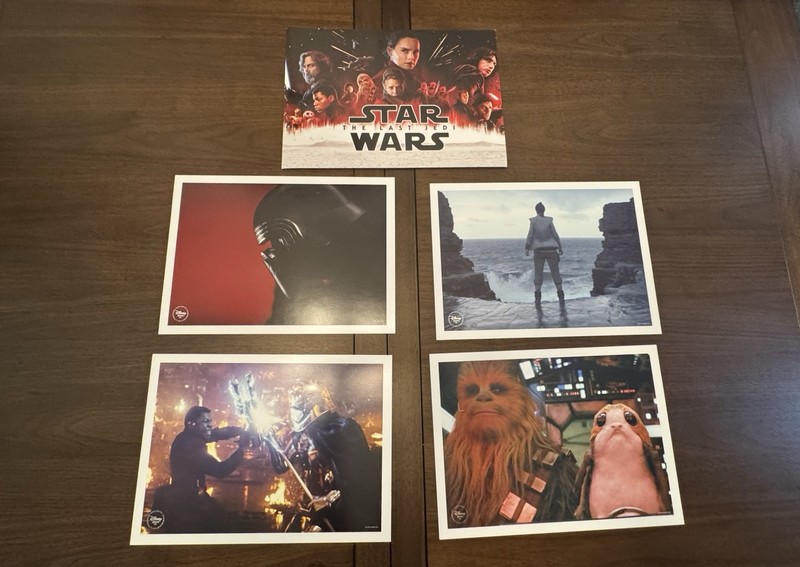 2018 Star Wars The Last Jedi Disney Store Lithograph Set