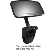 1 Piece CIPA 626-11083 11083 COMP II Black 4" × 11" Marine Mirror