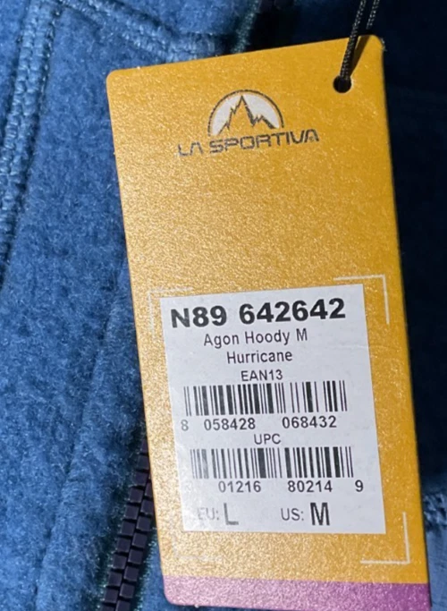 La Sportiva Agon Hoody Men's Size M Hurricane Jacket NWT image 8