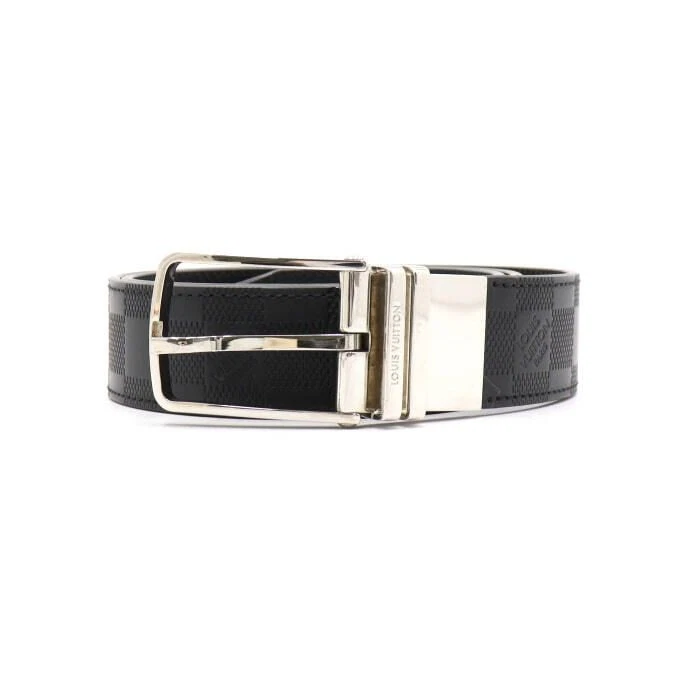 Louis Vuitton Men's Reversible Boston Glazed Belt M9674 Black 101393526