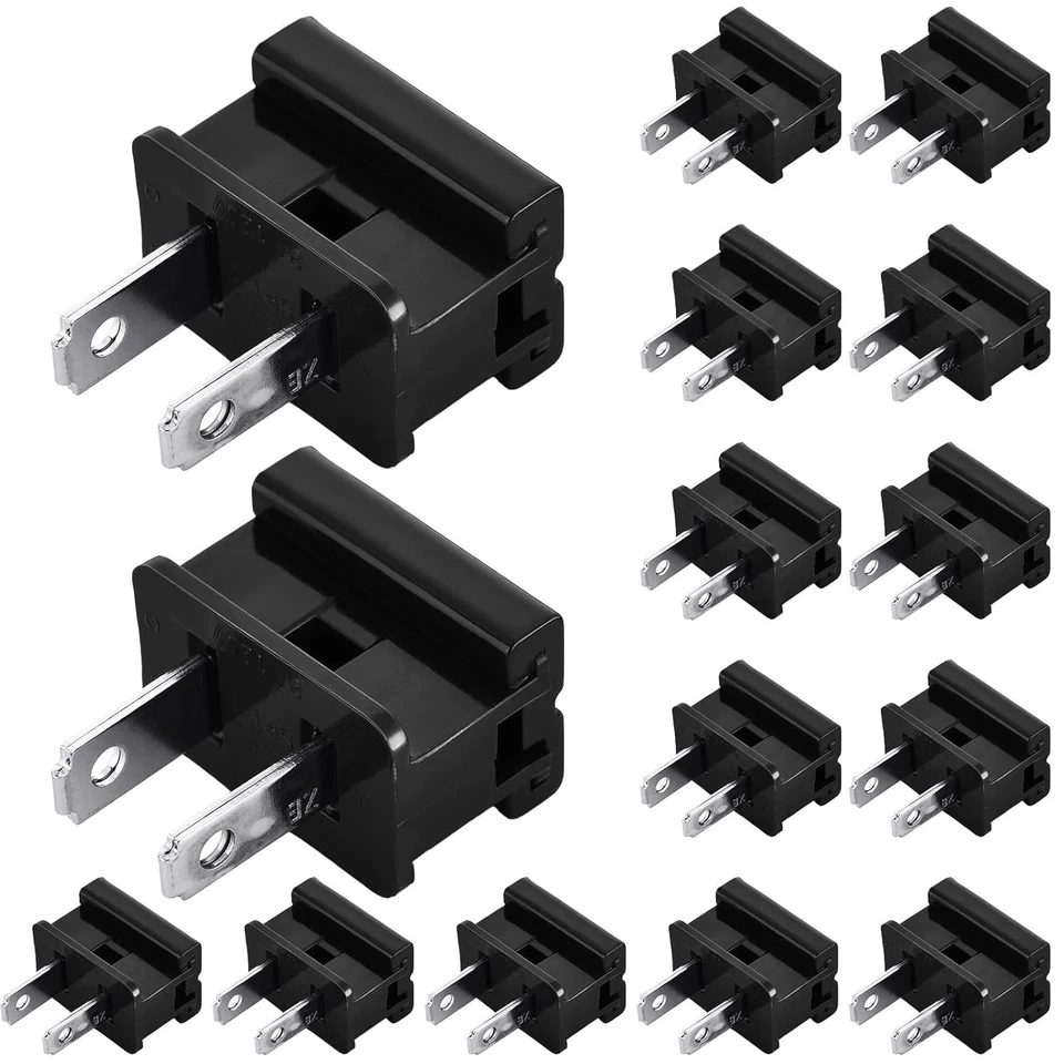 15 Pieces Christmas Lighting Male Vampire Plugs, SPT-1 Gilbert Zip Slip on El... - Image 2 of 4