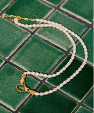 New Boxed MISSOMA HARRIS REED In Good Hands Pearl Pendant Necklace Gift Idea 💕