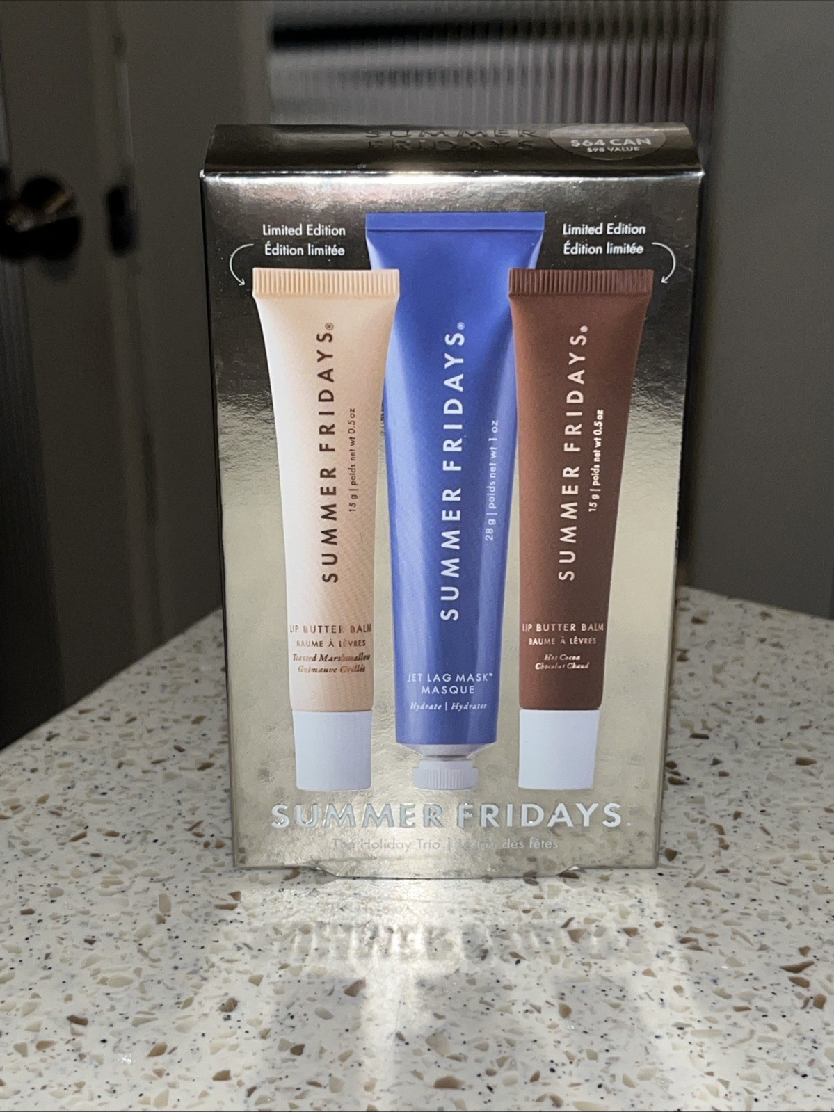 Summer Fridays The Holiday Trio Toasted Marshmallow Hot Cocoa Jet Lag BNIB