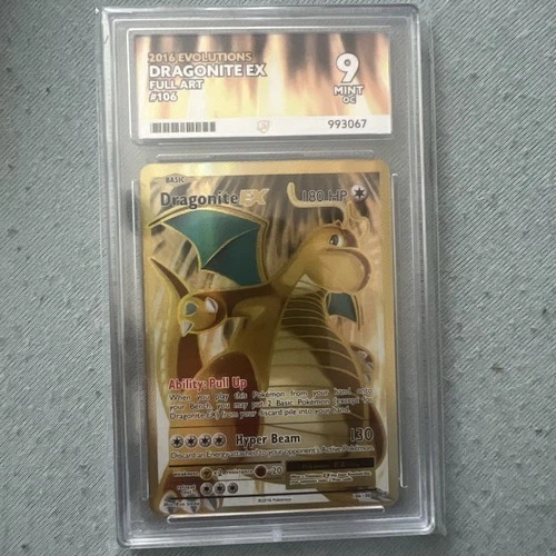 Dragonite EX 106/108 XY Evolutions Card ACE GRADING 9 Pokemon TCG