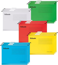 , 15 Pezzi Cartelle Sospese A4 Rinforzate per Organizzare Schedari, Documenti a 