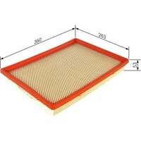 Bosch F 026 400 266 Luftfilter FüR Opel Movano X70 Staubpartikelfilter
