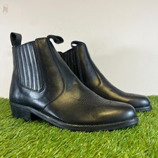 Gringos Chelsea Boots Size 9 Men Black Leather Comfort Pointed Toe Slip On Shoes