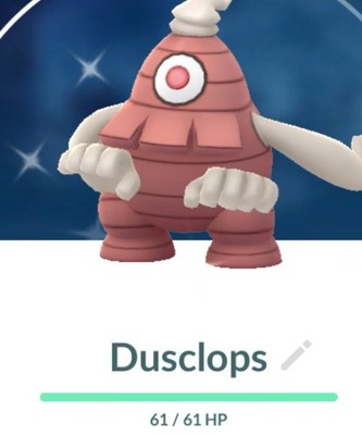  POKEMON GO - Shiny Dusclops *Lv36 & 3 Moves* PVP Great League 