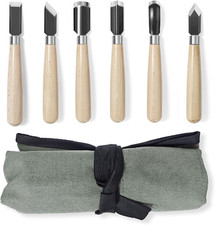 Professional Wood Carving Tools Set with Canvas Case for All Skill Levels