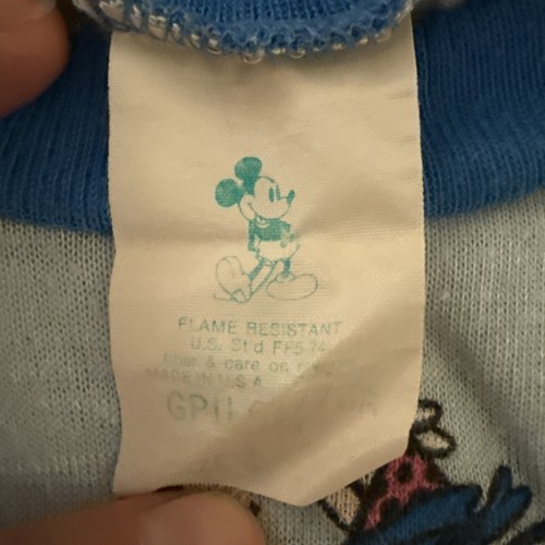 Vintage 80s Disney Shirt Youth Size 4 Long Sleeve 60 years Celebration - Picture 3 of 13