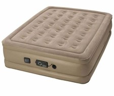 insta-bed Raised Queen Air Mattress With NeverFlat Pump & Carry Bag 80"x60"x19"