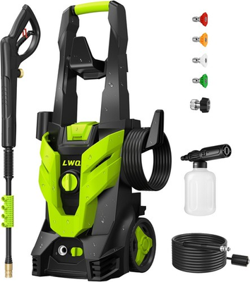 #ad Pressure Washer Power Washer with 4 Quick Connect Nozzles 1 Bright Green $162.92