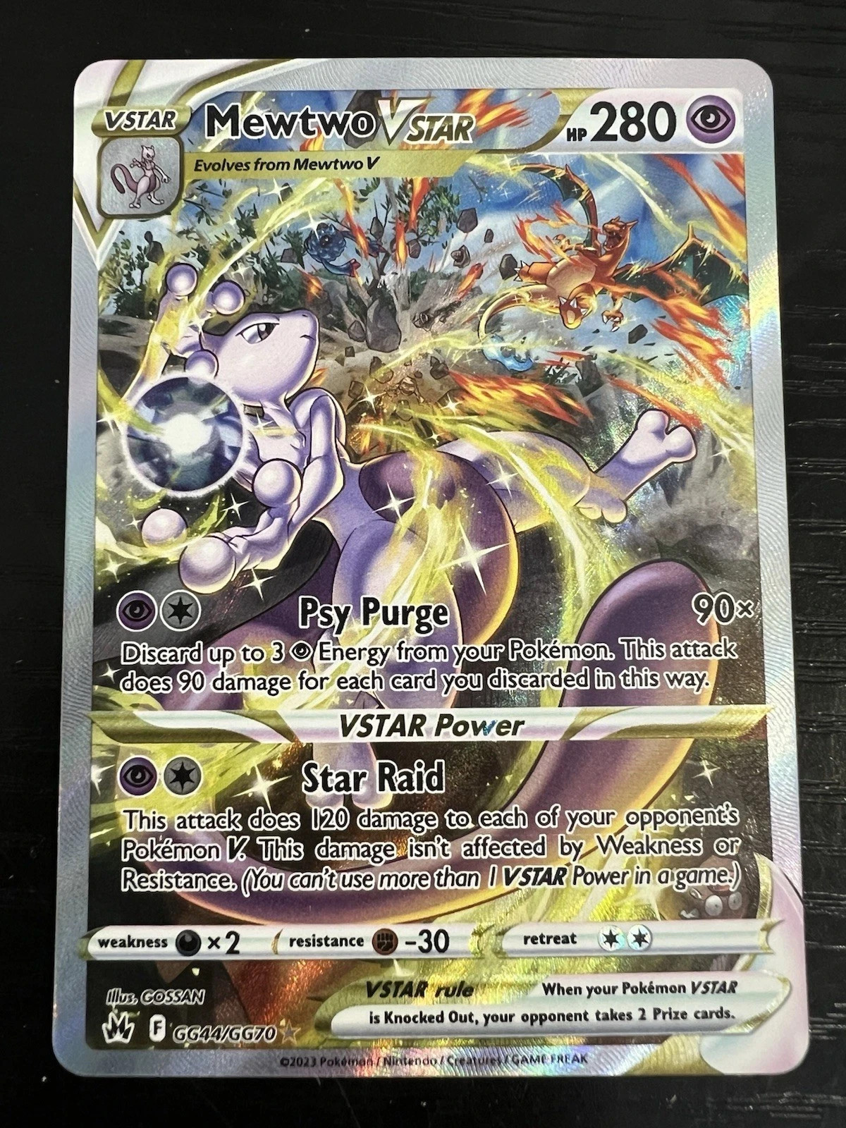 Mewtwo VSTAR GG44/GG70 SWSH: Crown Zenith: Galarian Gallery Holo