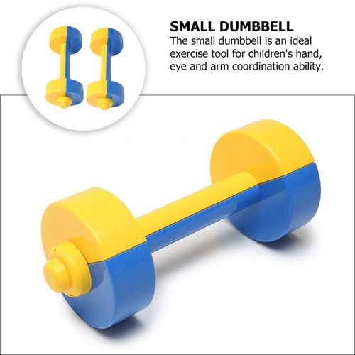 1 Pair Plastic Dumbbells Ergonomic Children Sports Fitness Barbells Hand Bars - Imagen 9 de 12