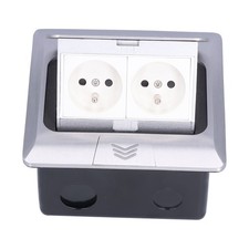 ⁺Up Floor Box Aluminum Alloy Ground Desktop Socket Waterproof Electrical Outlet