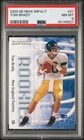 2000 SKYBOX IMPACT #27 TOM BRADY ROOKIE RC PSA 8