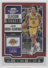2023-24 Panini Contenders Optic Season Ticket Red Prizm Jalen Hood-Schifino 16wc