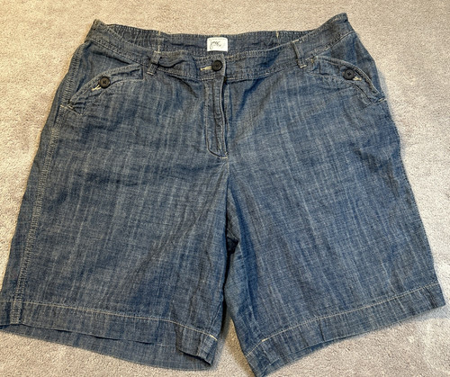 JMS women's elastic band denim shorts size 16W - Picture 1 of 7