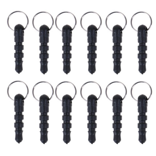 50pc 3.5mm Universal Black Phone Headphone Plug with Hole RingS-b - Zdjęcie 3 z 12