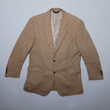 Vintage Jos. A Bank Mens Camelhair Tweed Blazer 44L