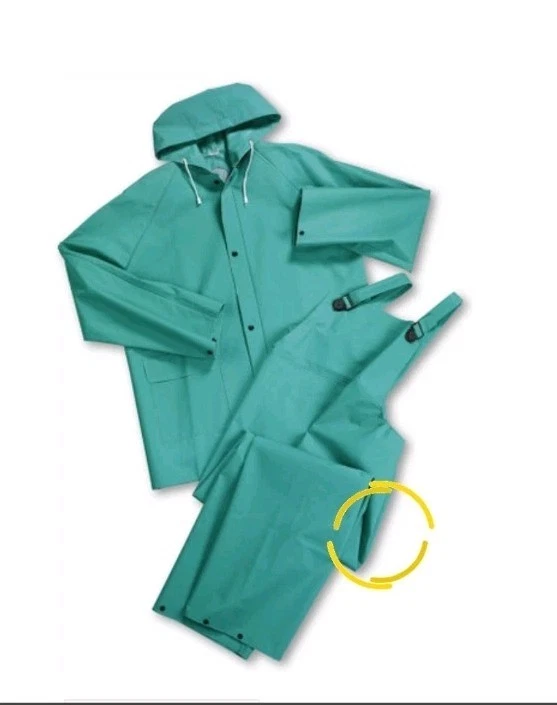 Heavy Duty Industrial Acid Suit Chemical & Flame-Resistant 2-Piece Rain Suit - product detail image 1