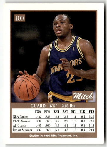 Mitch Richmond 6 Card Lot 1990 to '94 (Topps, UD, Fleer) -Warriors/Kings (NM) - Picture 11 of 14