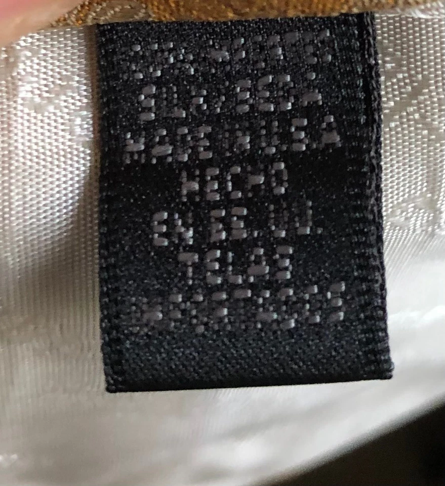 Corbata para hombre Claiborne 100 % seda dorada con flores 4" x 58" ~usada en excelente estado~ Foto 3 de 4