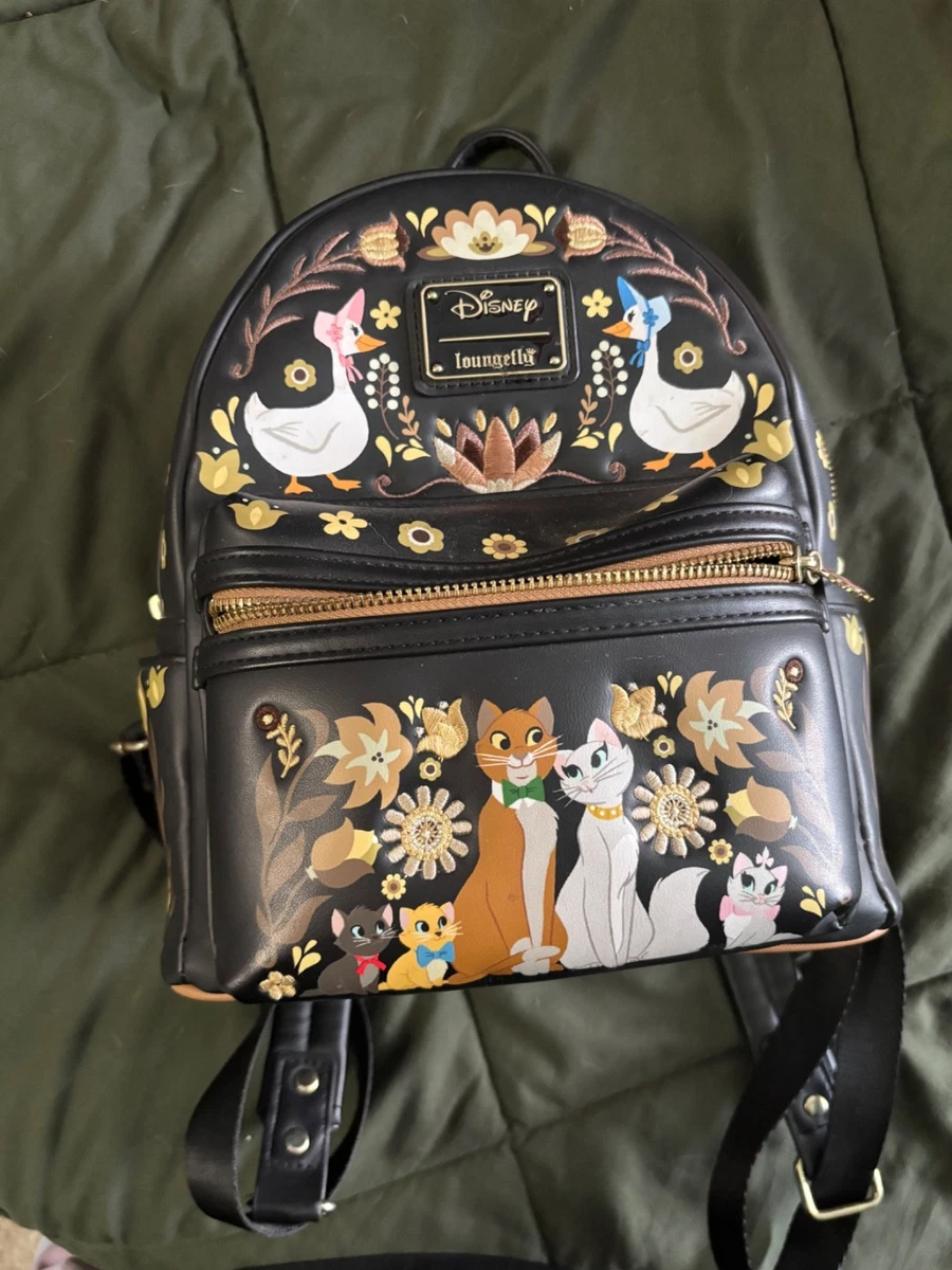 Loungefly Black Cat Mini Backpack with Yellow Ears and Light Blue Accents Sanrio Chococat Stars Mini Backpack | Loungefly main image 4