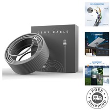 150ft Waterproof Starlink Gen 3 Extension Cable - Perfect for Indoor/Outdoor