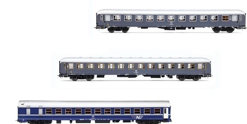 Modellino treno modellismo ferroviario  Rivarossi  FS 3-unit pack, Exp 234235... | Condition: Nuovo