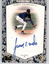 1997 Upper Deck SP Top Prospects Autographs Juan Melo #JMO SD